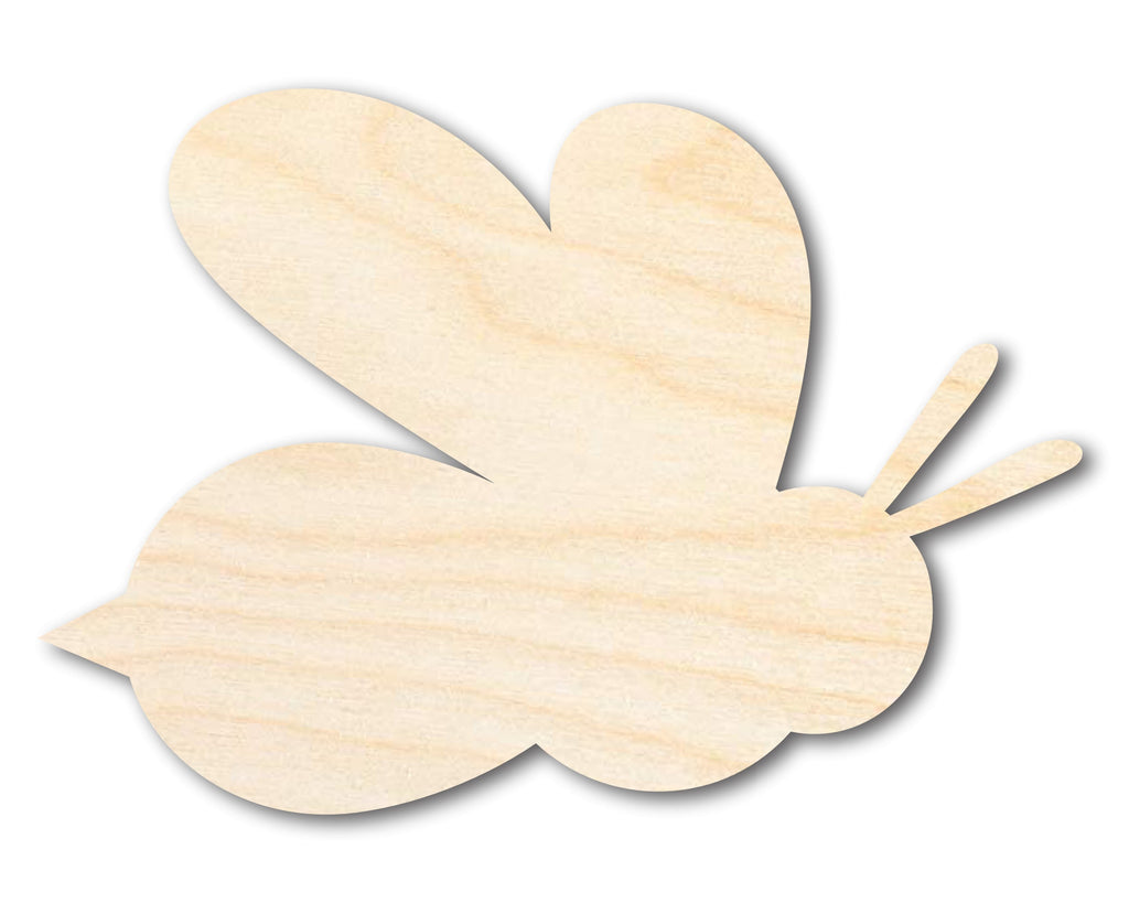 Unfinished Wood Bee Shape | Insect | Animal | Wildlife | Craft Cutout | up to 46" DIY