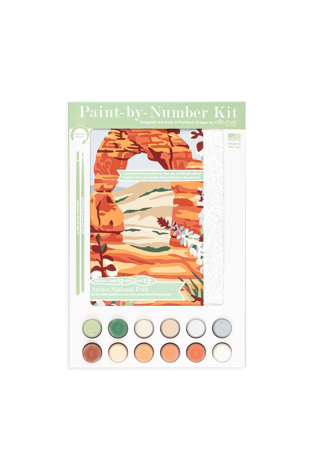 Arches National Park | 8x10 paint-by-number kit