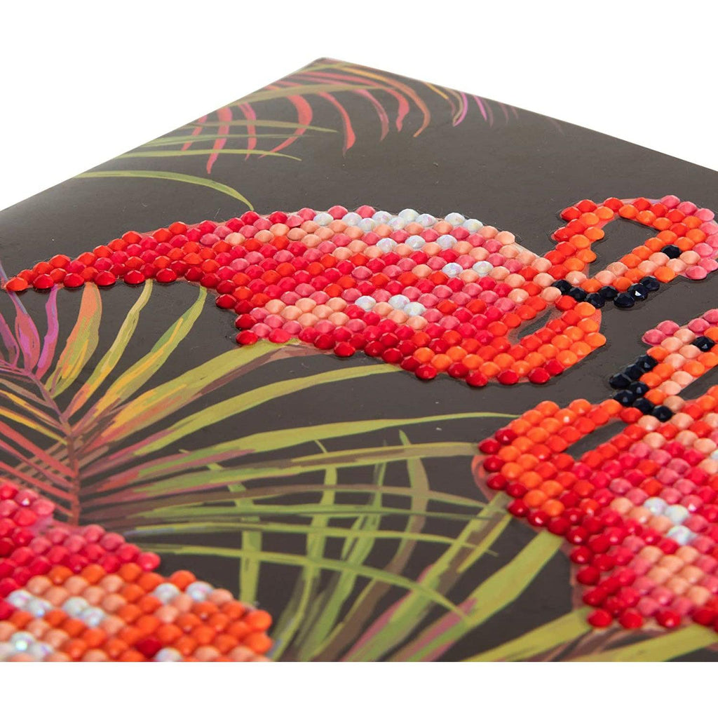 Flamingos Crystal Art Card Kit Craft Buddy