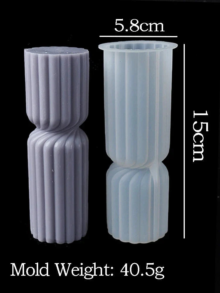 Nordic Cylindrical Silicone Candle Mold – Minimalist DIY Candle, Soap & Resin Mold for Home Décor and Gift Crafting
