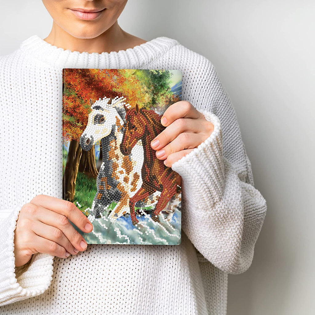 Wild Horses Crystal Art Notebook Kit Craft Buddy
